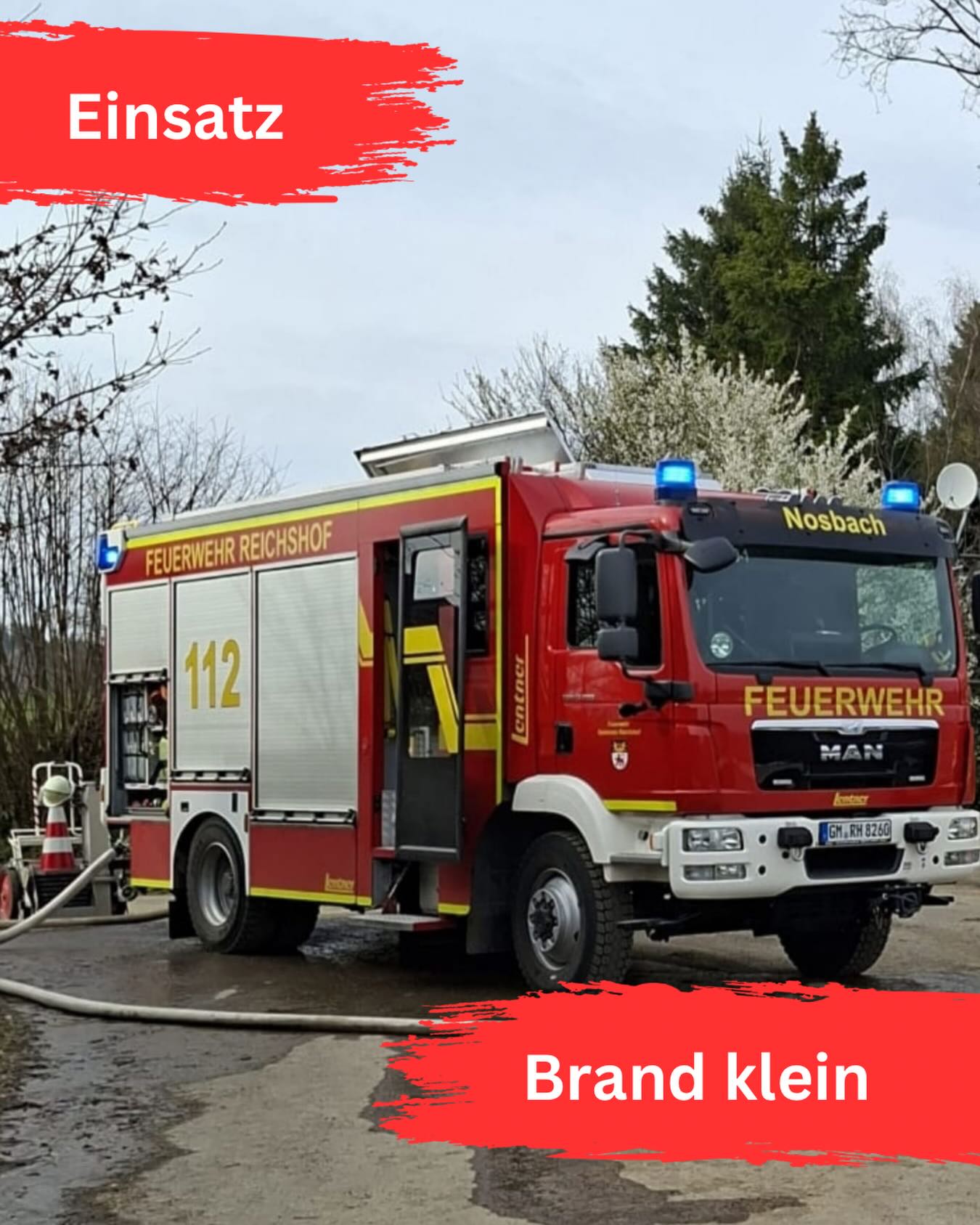 EINSATZ #08/2026

🗓️ 24.03.2026 um 14:31 Uhr
📟 Bk. Brandeinsatz klein (brennender Reifenstapel)
🗺️ Reichshof-Hahn

🚒 Löschgruppe Nosbach
🚒 Gerätewagen Atemschutz Reichshof
🚒 Technischer Dienst Reichshof
🚓 Polizei 

#einsatz #feuerwehreinsatz #feuerwehr #ehrenamt wirfüreuch