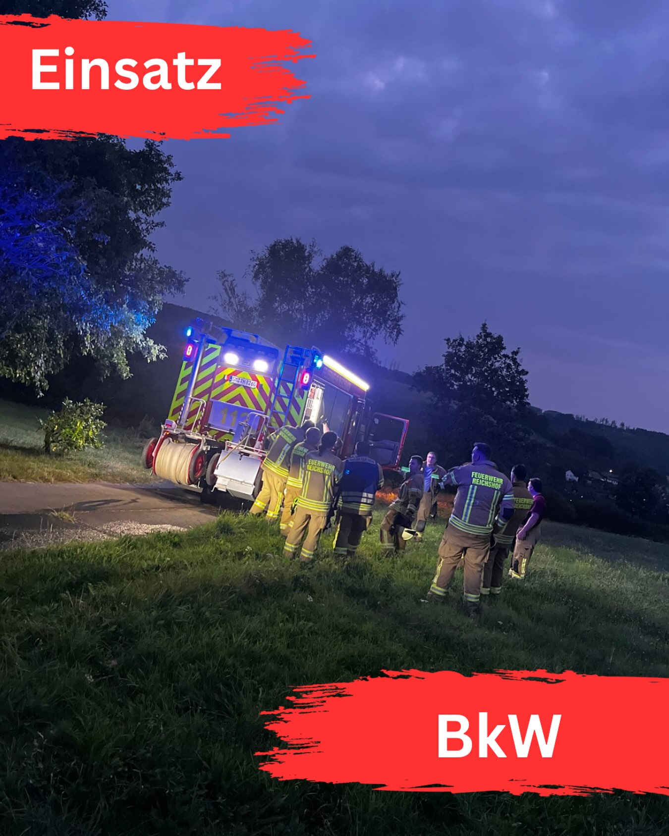 EINSATZ #30/2026

🗓️ 18.07.2026 um 21:34 Uhr
📟 BkW - Flächenbrand < 100m2
🗺️ Wildberg

🚒 Löschgruppe Nosbach
🚓 Polizei

Hinweis: Bilder werden ausschließlich von uns gefertigt, wenn keine Gefahren mehr bestehen und die Einsatzsituation es zulässt. 

#einsatz #feuerwehreinsatz #feuerwehr #ehrenamt wirfüreuch